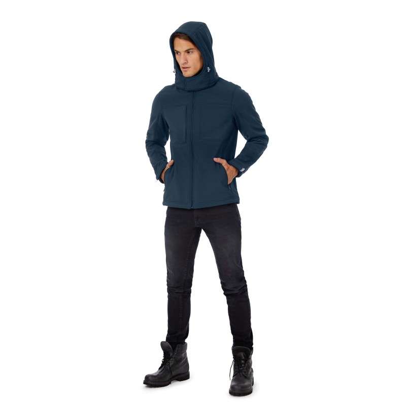 Veste Softshell 3 couches capuche Homme - CGJM950