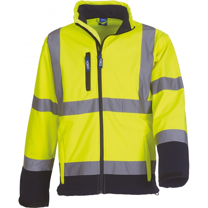 Veste ambulancier Softshell Homme 3 couches haute visibilité - YHVK09