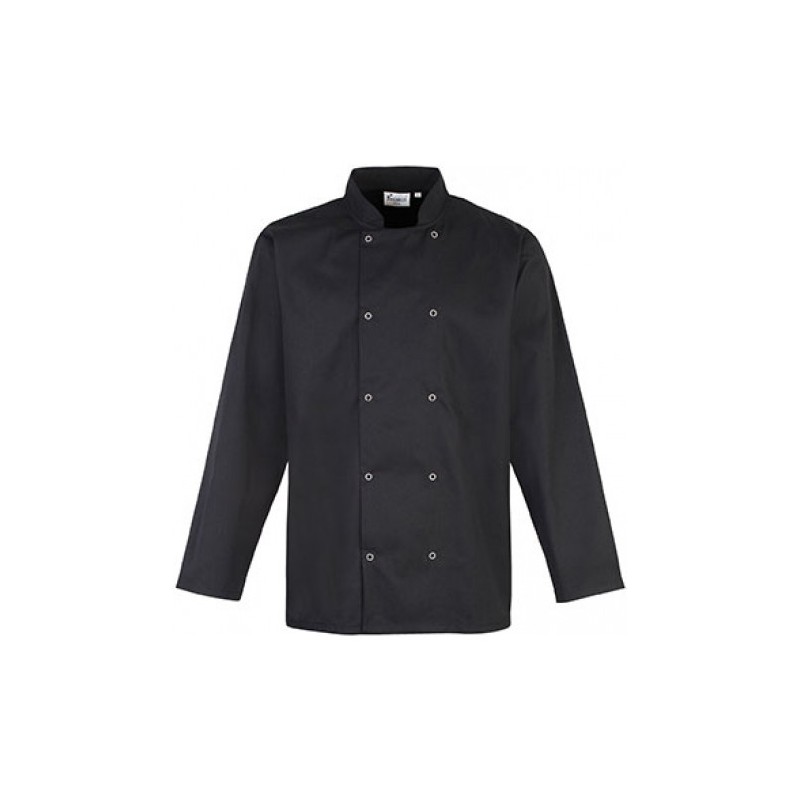 Veste de cuisine manches longues à boutons pression - PR665