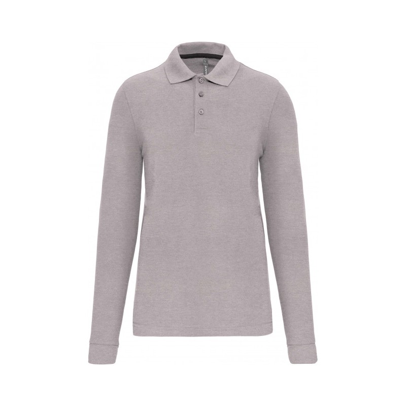 Polo homme manches longues 200 g/m² Polyester/Coton - WK276