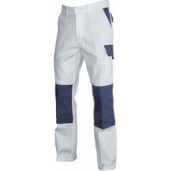 Pantalon TYPHON blanc/gris LENNY - 01TYCBG2