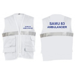 Gilet d'intervention SAMU-SMUR-AMBULANCIER - G15