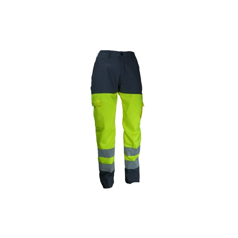 Pantalon HV gris/jaune - 01HVJ430