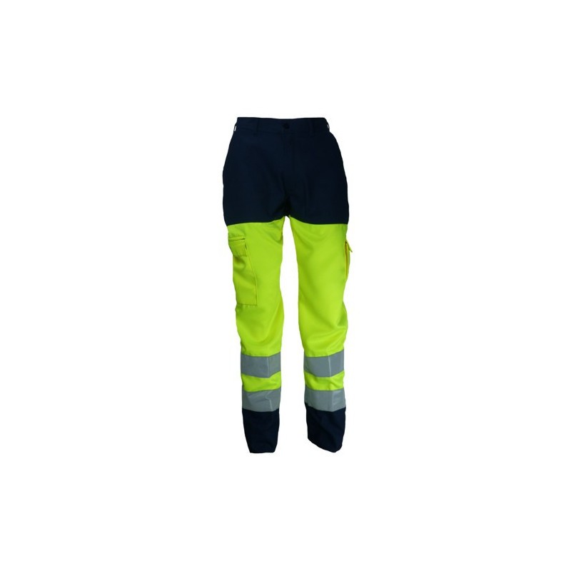 Pantalon HV marine/jaune - 01HVJ580