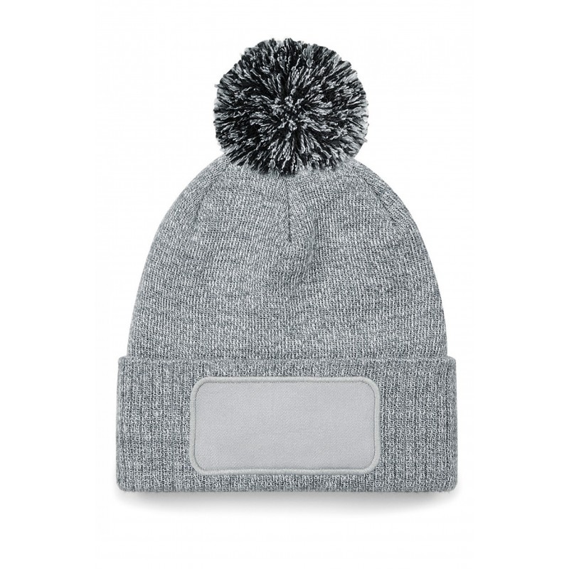 Bonnet à pompon patch Snowstar - B443