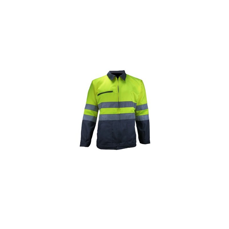 Blouson HV gris/jaune - 09HVJ430