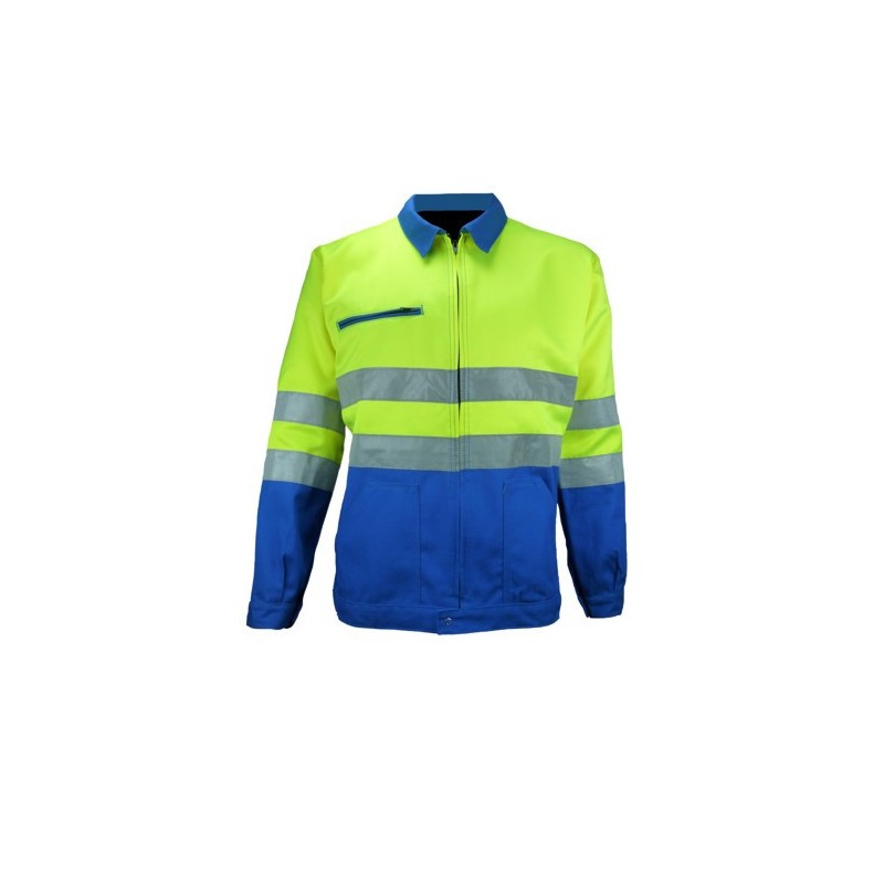 Blouson HV azur/jaune - 09HVJ530