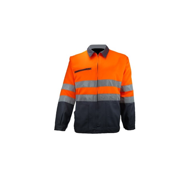 Blouson HV gris/orange - 09HVO430