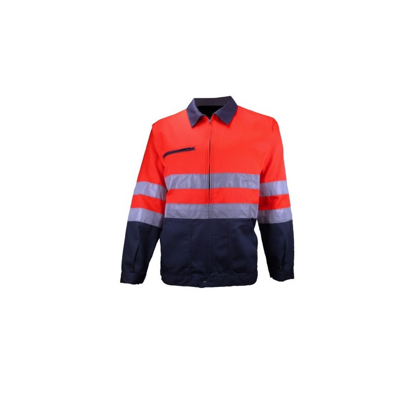 Blouson HV gris/orange - 09HVR420