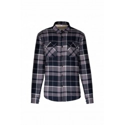 Surchemise à carreaux doublée sherpa homme - K579