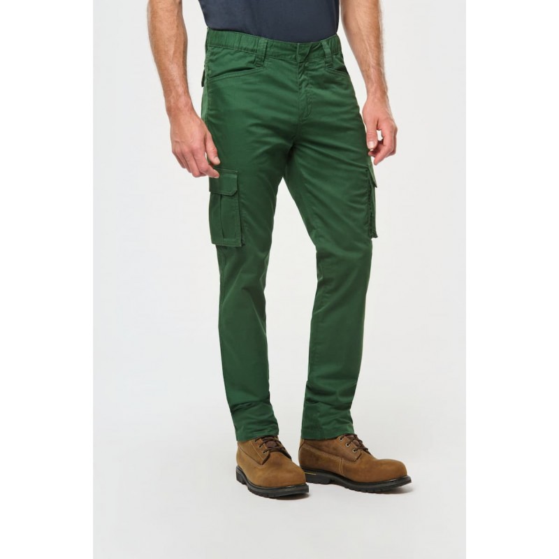 Pantalon multipoches élasthanne homme - WK703