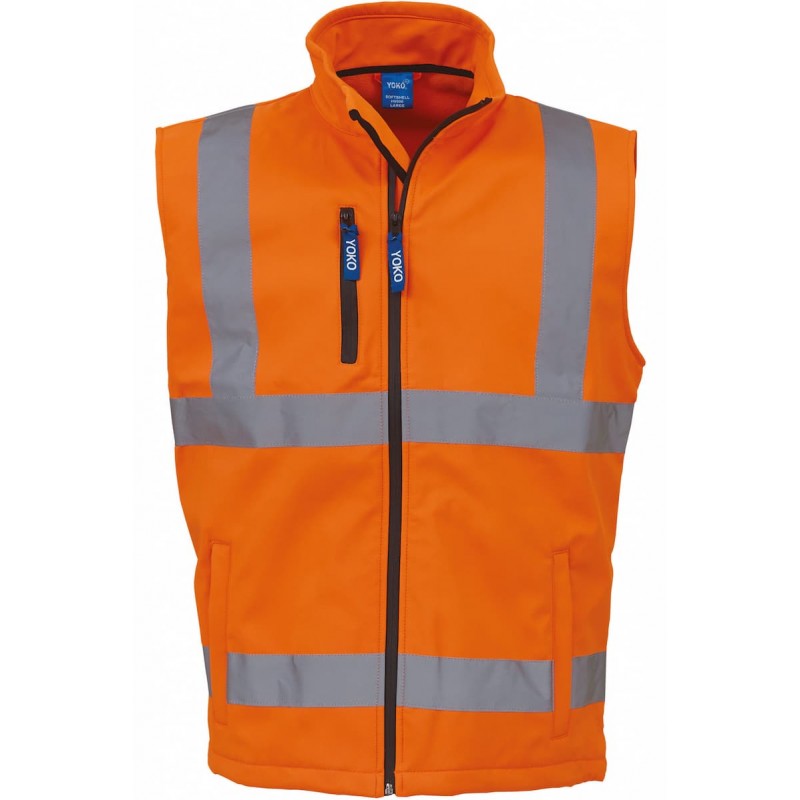 Bodywarmer softshell haute visibilité - YHV006