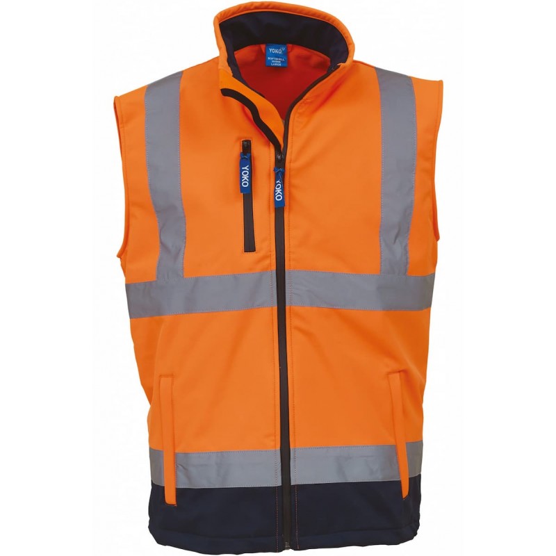 Bodywarmer softshell haute visibilité - YHV006