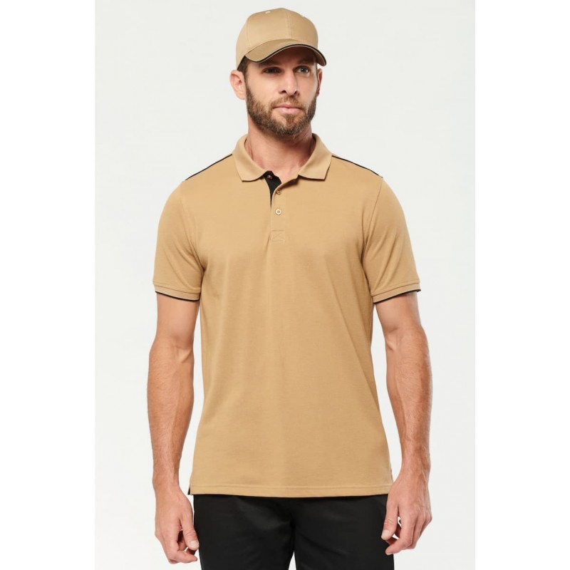 Polo homme liseré 220g P/C - WK270