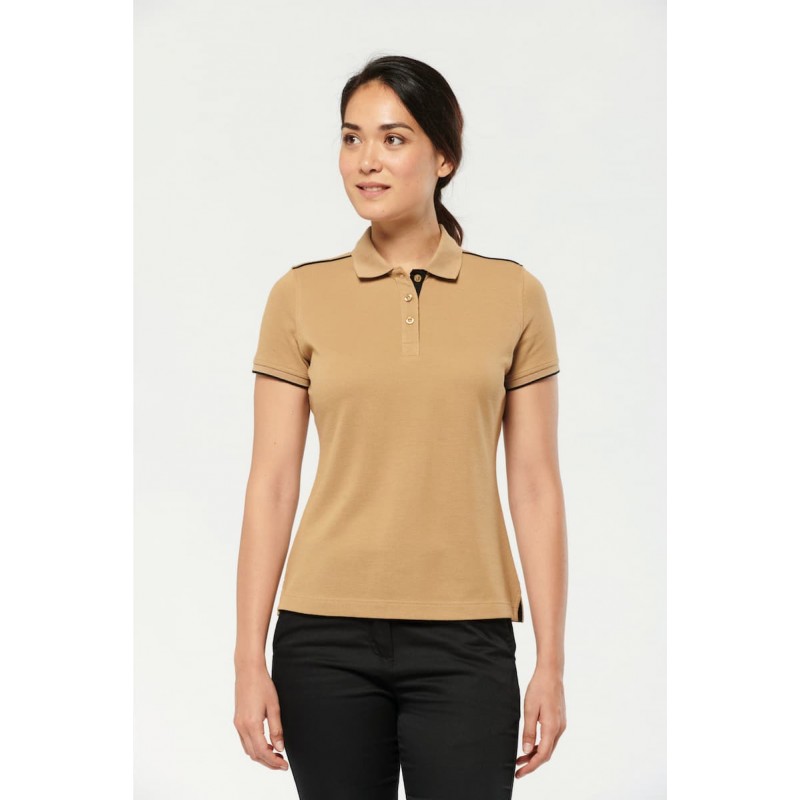 Polo femme liseré 220g P/C - WK271