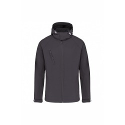 Veste softshell homme à capuche amovible - K413