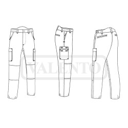 Pantalon de travail élasthanne renforts genoux - BULL