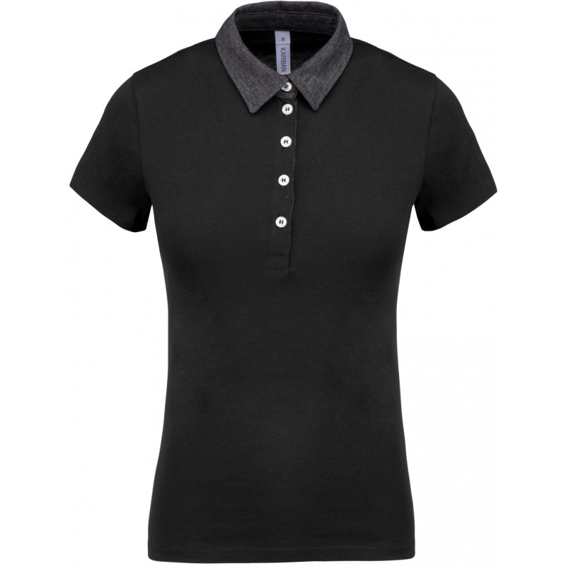 Polo femme Coton 180 g bicolore - K261