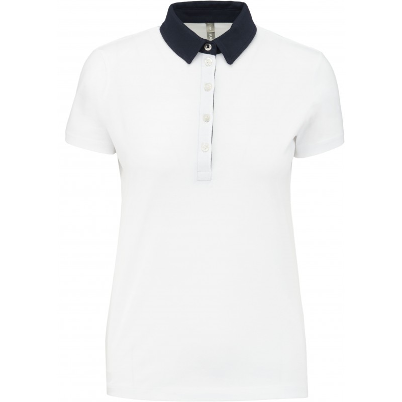 Polo femme Coton 180 g bicolore - K261