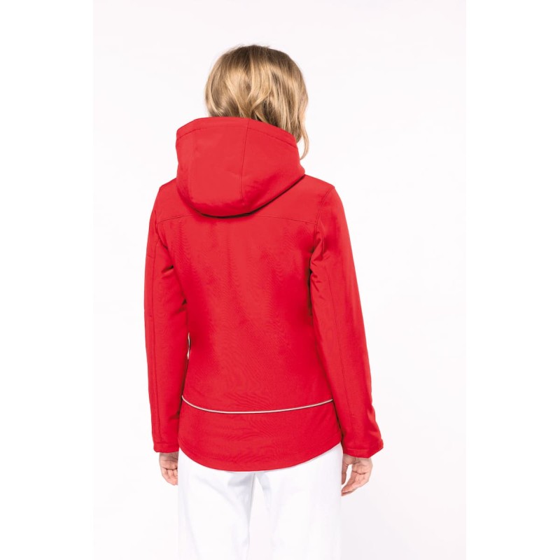 Parka Softshell 3 couches doublée capuche femme - K651