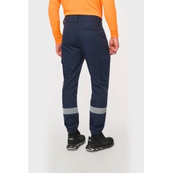 Pantalon cargo bande rétro bas élastiqué - WK712