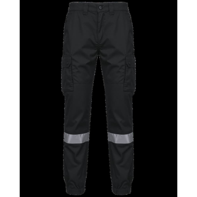 Pantalon cargo bande rétro bas élastiqué - WK712
